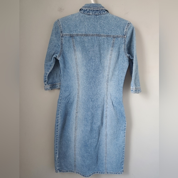 Vintage Smartset Sz 9 Demin Dress - Picture 2 of 12